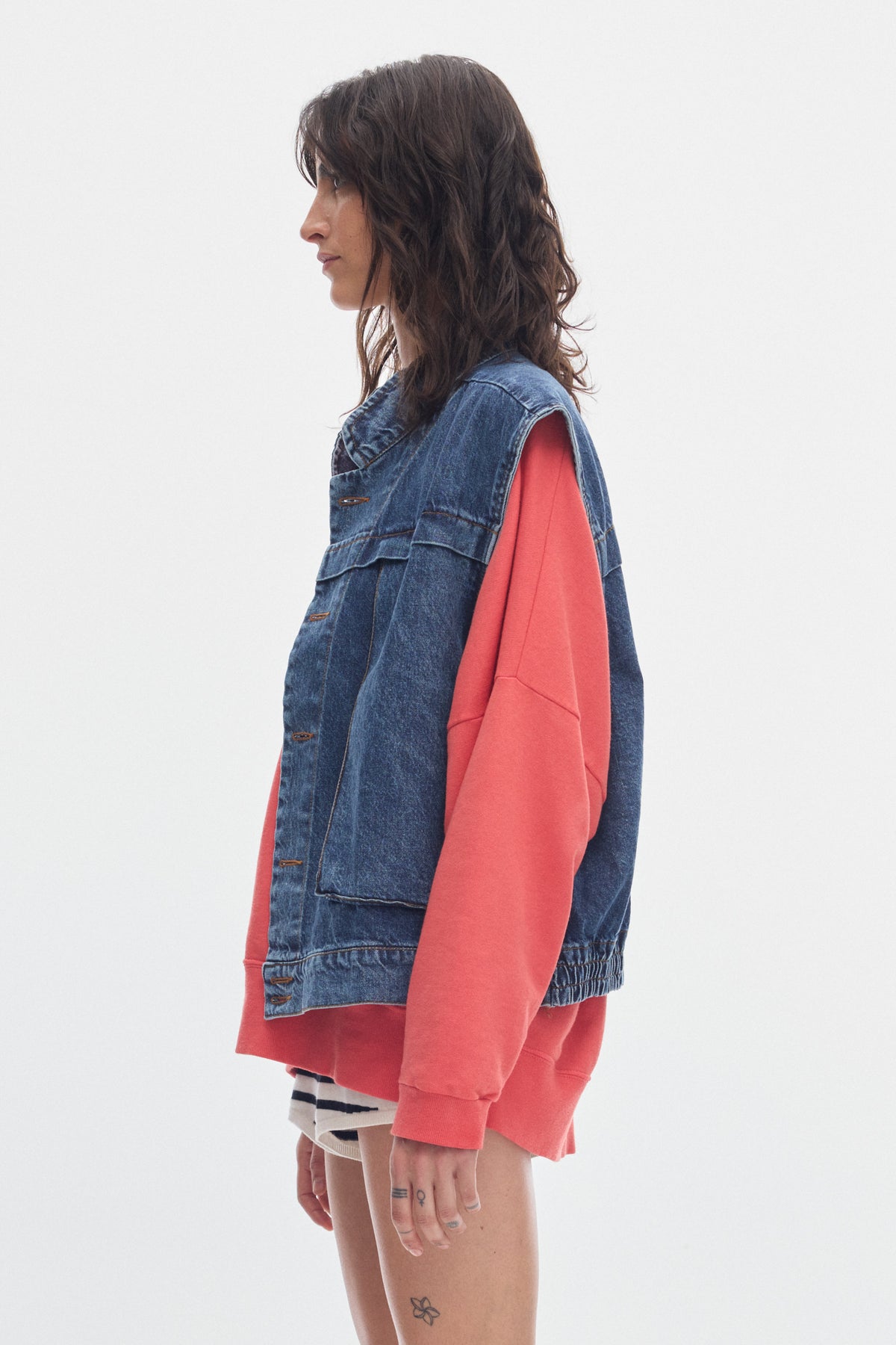 Explorer vintage denim vest_blue
