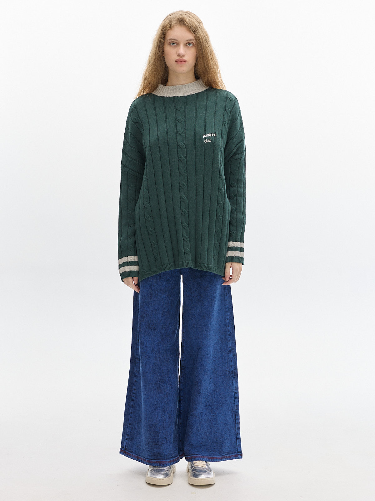 Serge Sporty Knit sweater_ Green