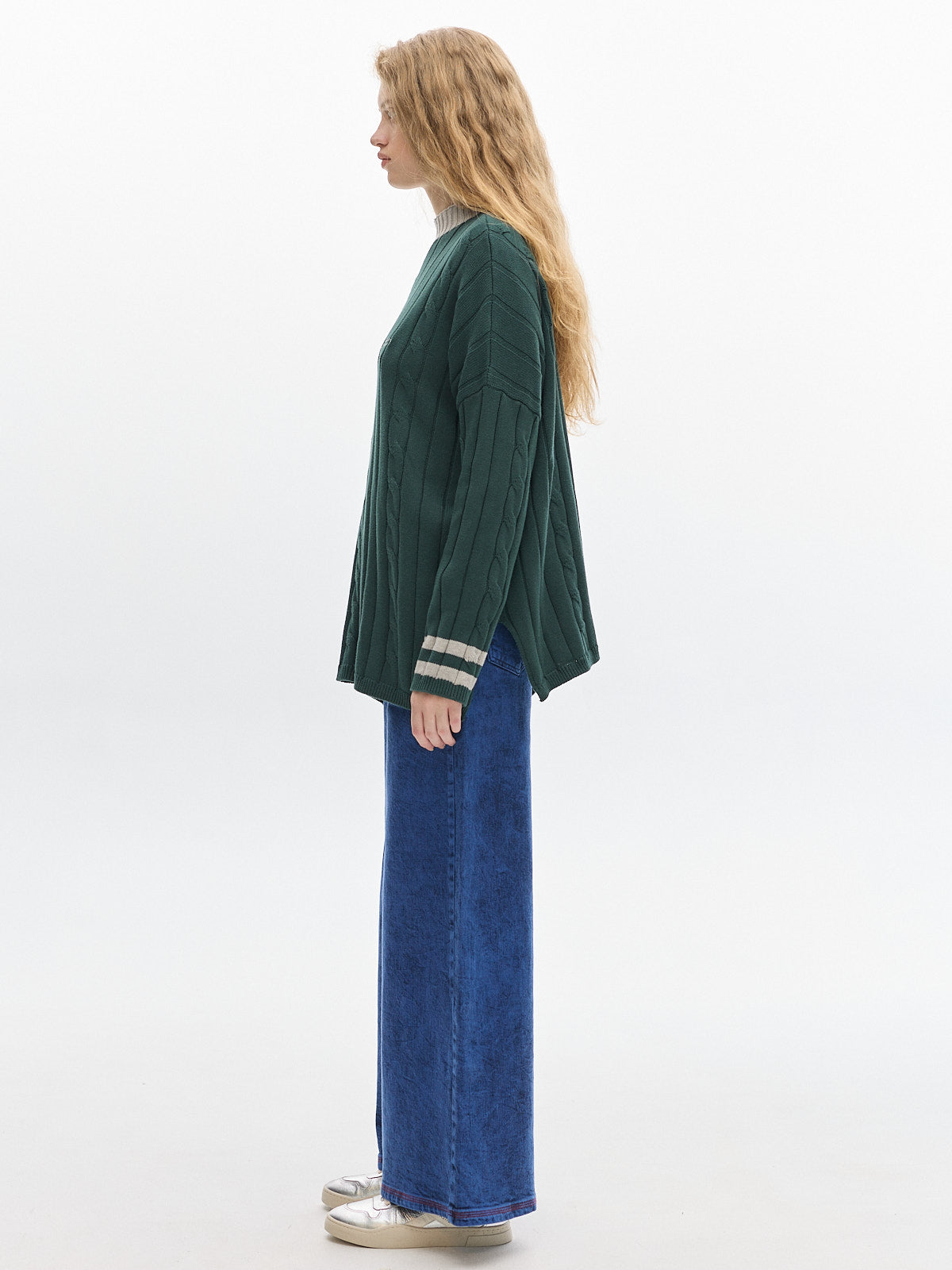 Serge Sporty Knit sweater_ Green