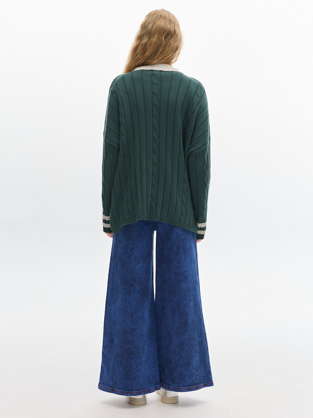 Serge Sporty Knit sweater_ Green