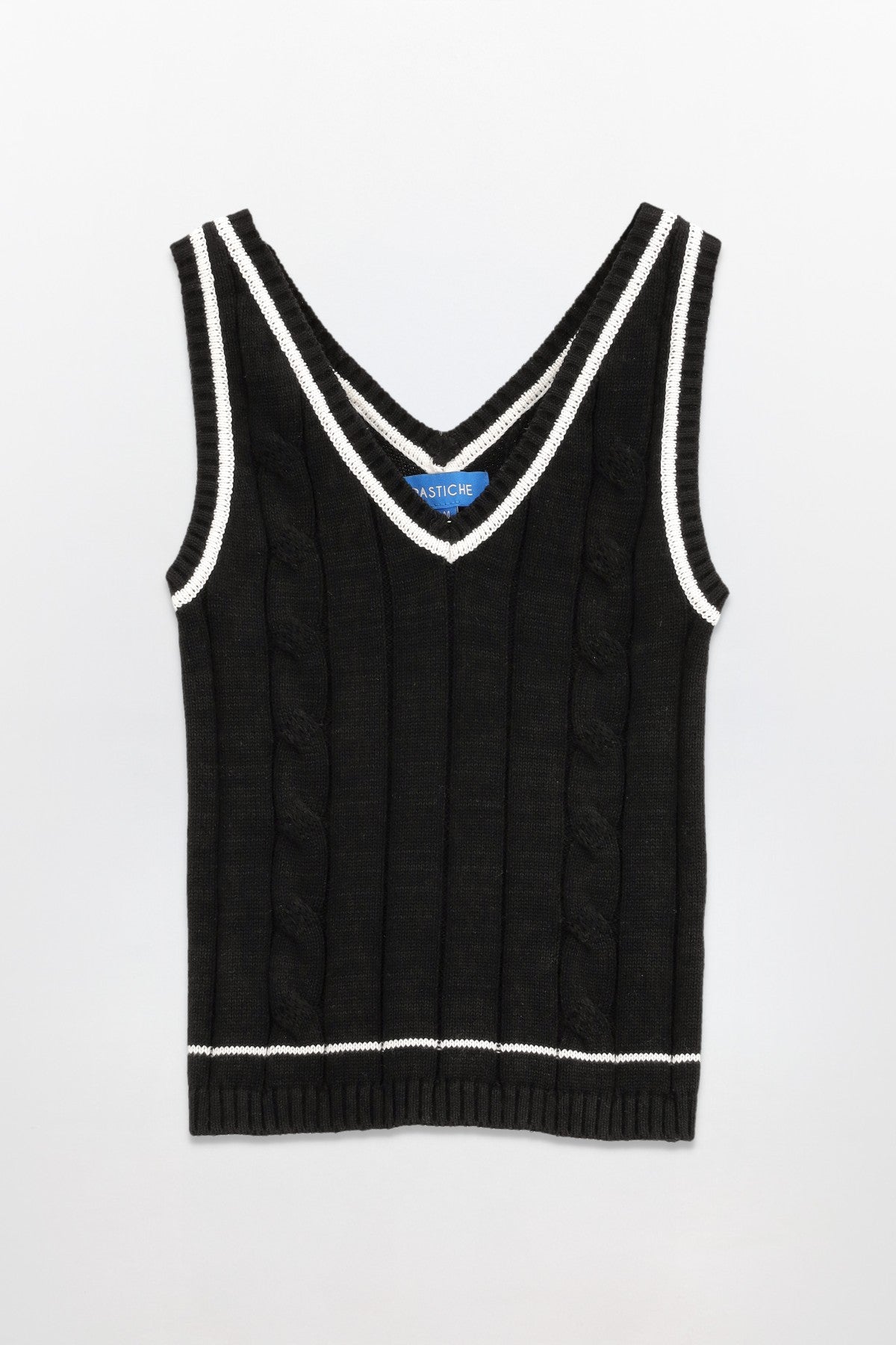 Morgan Knit Tank Top_Black